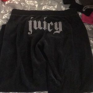 juicy black track suit pants